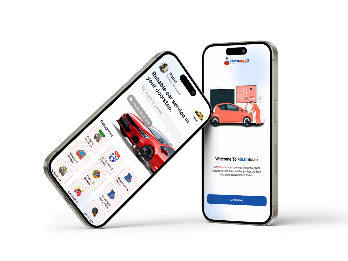 Mobile app dashboard